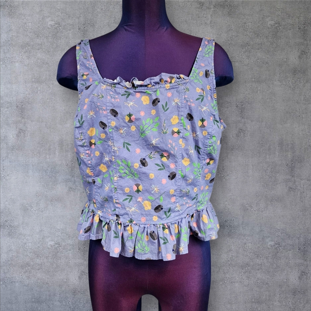 Hot Topic Studio Ghibli Howl's Moving Castle Icon Corset Tank Top Size Large C69